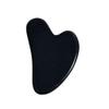 Heart-Shaped Jade Gua Sha Facial Massage Tool, Black view 1
