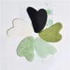 Heart-Shaped Jade Gua Sha Facial Massage Tool, Black view 3