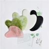 Heart-Shaped Jade Gua Sha Facial Massage Tool, Black view 4