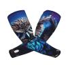 FJWSLCH Blue Owl Arm Sleeves with UV Sun Protection and Thumb Holes view 2