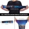 FJWSLCH Blue Owl Arm Sleeves with UV Sun Protection and Thumb Holes view 4