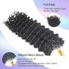 Kinky Straight Micro Loop Human Hair Extensions, Natural Black, 100 Strands, 24 in view 3