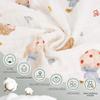 Hivia Muslin Blanket, 110 x 110 cm, 100% Cotton, Eggshell Has view 3