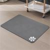 FANSU Elegant Dog Feeding Mat, Waterproof, Non-Slip, Gray, 30 x 50 cm view 1