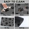 FANSU Elegant Dog Feeding Mat, Waterproof, Non-Slip, Gray, 30 x 50 cm view 4