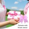 Breast Cancer Awareness Hair Ties with Bows for Women and Girls view 3