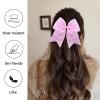 Breast Cancer Awareness Hair Ties with Bows for Women and Girls view 4