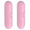 Junterone 2-Pack Portable Travel Cases for Electric Toothbrushes, Pink, 21.5 x 8 x 4.5 cm view 1
