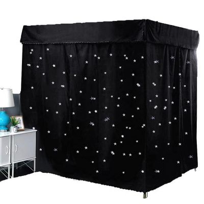 SGFBDZLK Cute 99% Blackout Bed Canopy with Princess Star Pattern