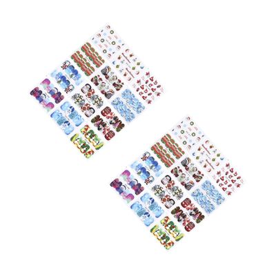 Healvian 64-Sheet Christmas Nail Art Stickers with Water-Slide Decals