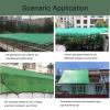 Green Shade Net with Flat Pins and Eyelets, HDPE UV-Resistant Shade Cloth, 2 x 7 m (6.58 x 22.9 ft) view 2
