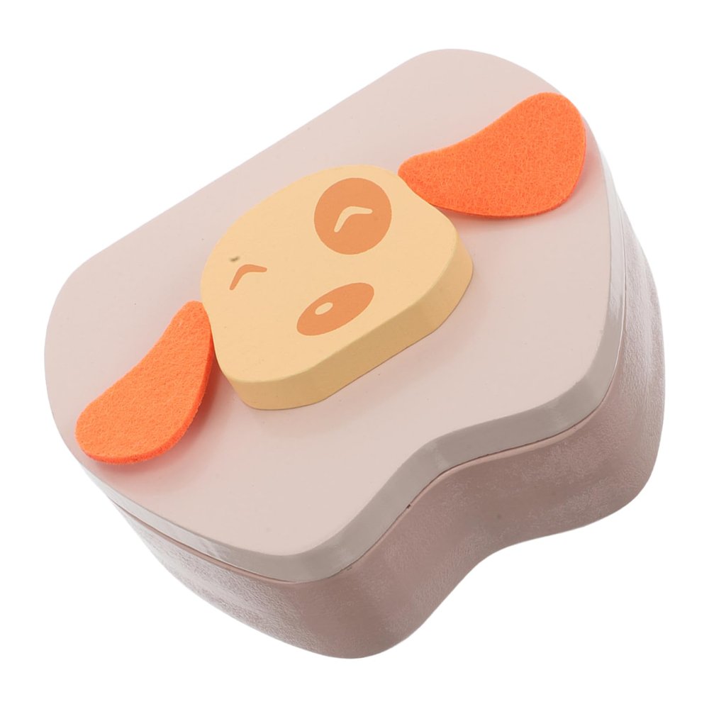 Wooden Tooth Keepsake Box for Baby Teeth and Umbilical Cord, Yellow