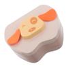 Wooden Tooth Keepsake Box for Baby Teeth and Umbilical Cord, Yellow view 1
