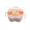 Wooden Tooth Keepsake Box for Baby Teeth and Umbilical Cord, Yellow view 2