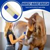 Horse Grooming Brush with Hard Bristles view 2