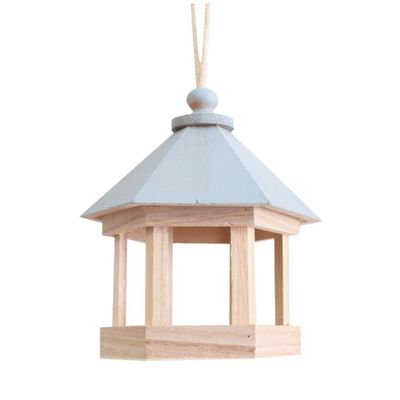 UKCOCO Hanging Wooden Nest Feeder for Parakeets and Parrots