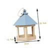 UKCOCO Hanging Wooden Nest Feeder for Parakeets and Parrots view 2