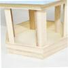 UKCOCO Hanging Wooden Nest Feeder for Parakeets and Parrots view 3