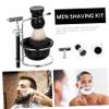 minkissy 4-Piece Men's Shaving Set with Bowl, Brush, and Stand view 3