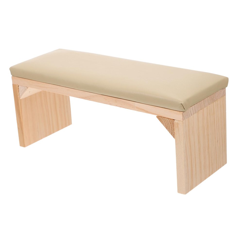 Mikinona Wooden-Look Manicure Hand Rest Pillow