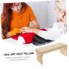 Mikinona Wooden-Look Manicure Hand Rest Pillow view 2