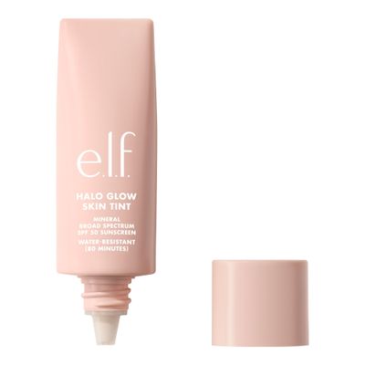 e.l.f. Halo Glow Skin Tint SPF 50, Tinted Moisturizer with Light, Buildable Coverage for a Natural Glow, Vegan and Cruelty-Free, 16 Rich Cool