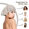 Rose Gold Marble Satin Sleep Bonnet for Adults view 3