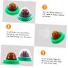 EXAOMBLE Catnip Snacks for Cats, Lollipops, 8 Pieces, Green, Pudding view 3
