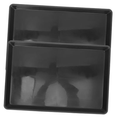 HOLIDYOYO 2-Pack Plastic Dog Crate Floor Tray, Leakproof and Easy to Clean, Replacement Tray for Dog Crates and Small Animal Cages