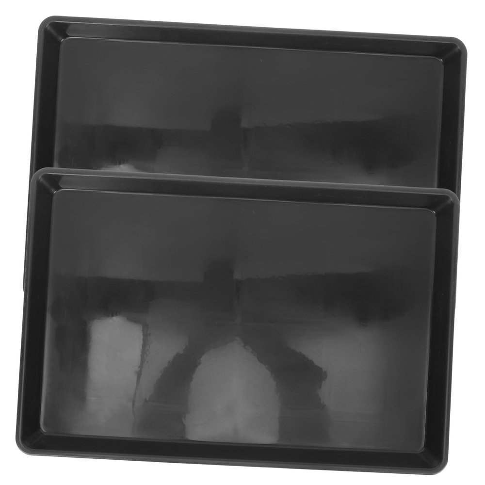 HOLIDYOYO 2-Pack Plastic Dog Crate Floor Tray, Leakproof and Easy to Clean, Replacement Tray for Dog Crates and Small Animal Cages