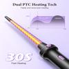 BESTOPE PRO 5-in-1 Curling Iron Set with Straightener, Thermal Brush, 3 Ceramic Curling Irons, 13 Temperatures, Heat-Resistant Mat and Glove view 4