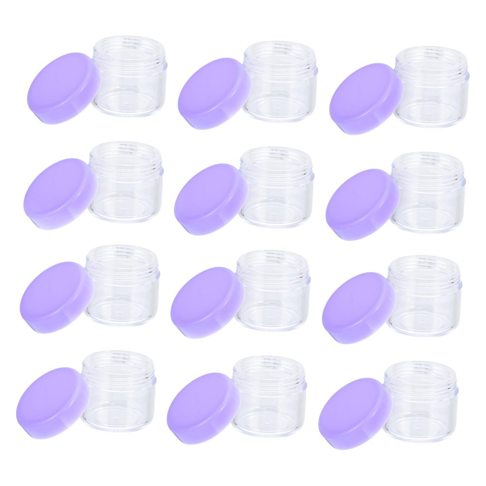 VALICLUD Plastic Cream Containers, 20 g, 20-Pack, Small Storage Boxes with Lids for Daily Care and Liquids