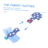 Blue Waterproof Parrot Flight Suit with Bow view 2