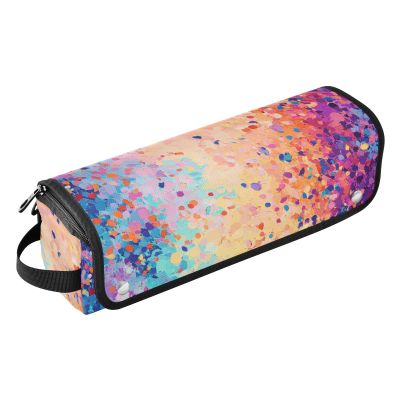 Foiosoh 2-in-1 Curling Iron Travel Bag with Heat-Resistant Mat, Waterproof, Lightning Multicolor