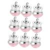 Empty 5 g Acrylic Cream Jars, 9-Pack, Pink, with Lids view 1