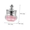 Empty 5 g Acrylic Cream Jars, 9-Pack, Pink, with Lids view 2