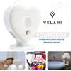Birdsong Nature Sounds Box with Motion Sensor – 18 Sounds, 2–120 Min. Timer, VELANI Prestige (Pastel Gray, Heart) view 3