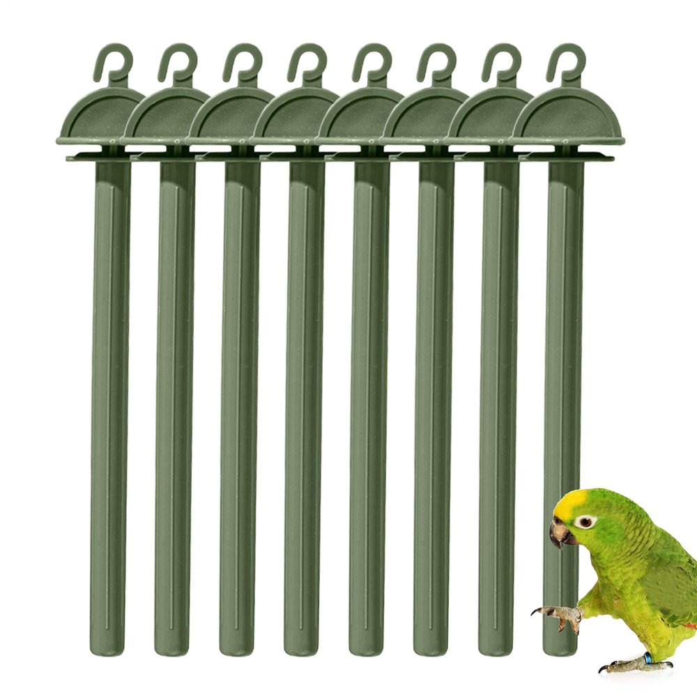 Pet Bird Cage Stand with 8 Bird Perches for Training & Exercise