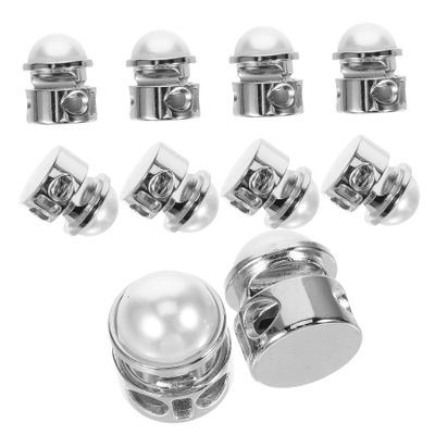 Anneome 10-Piece Metal Spring Cord Locks for Thick Cords, Silver