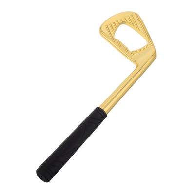Creative Golf Bottle Opener, Zinc Alloy, Gold, 1 pc