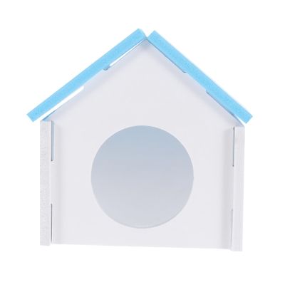 SEWOART Blue PVC Hamster House for Dwarf Hamsters and Small Mice