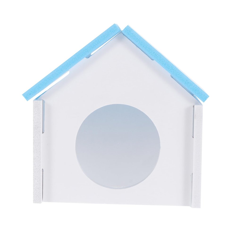 SEWOART Blue PVC Hamster House for Dwarf Hamsters and Small Mice