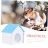 SEWOART Blue PVC Hamster House for Dwarf Hamsters and Small Mice view 2
