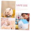 SEWOART Blue PVC Hamster House for Dwarf Hamsters and Small Mice view 3