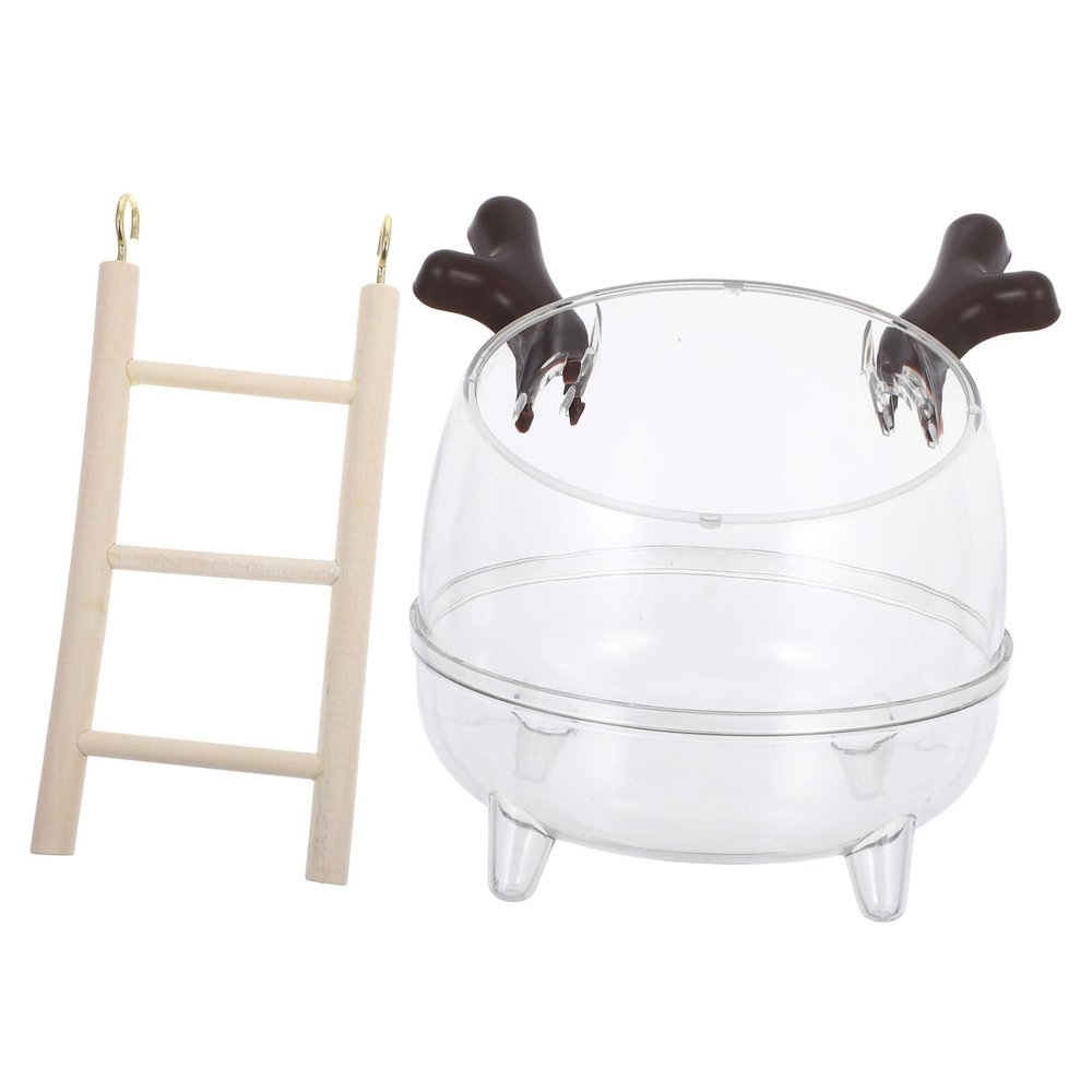 ERINGOGO Spacious Hamster Bath House with Bridge