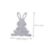 Gatuida 4-Pack Felt Bunny-Shaped Cutlery Bags, Lightweight Portable Holders with Easter Design for Picnics and Family Gatherings view 2