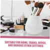 Refillable Glass Containers with Wooden Lids, 2-Piece Set for Cream view 3