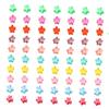 PACKOVE 100 Small Flower Hair Clips, Plastic, Random Colors view 1