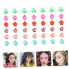 PACKOVE 100 Small Flower Hair Clips, Plastic, Random Colors view 2
