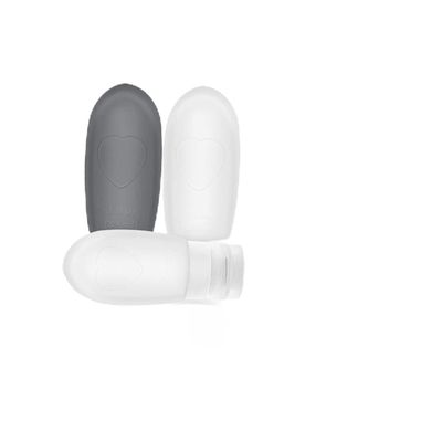 Silicone Travel Cosmetic Bottles, 4-Pack, 90 ml/60 ml, White